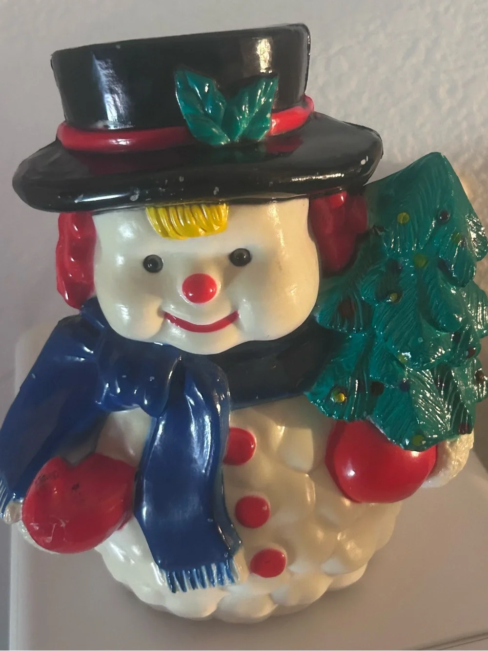 Vintage Noma lighted snowman blow mold!